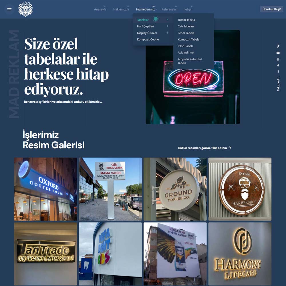 tabela reklamcı web sitesi