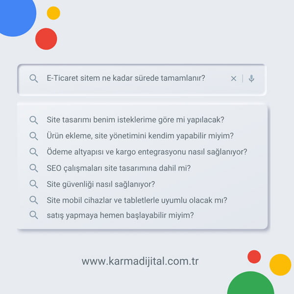 e-ticaret sitesi olasi sorularınıza cevaplar buluruz