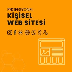 kişisel web sitesi profesyonel